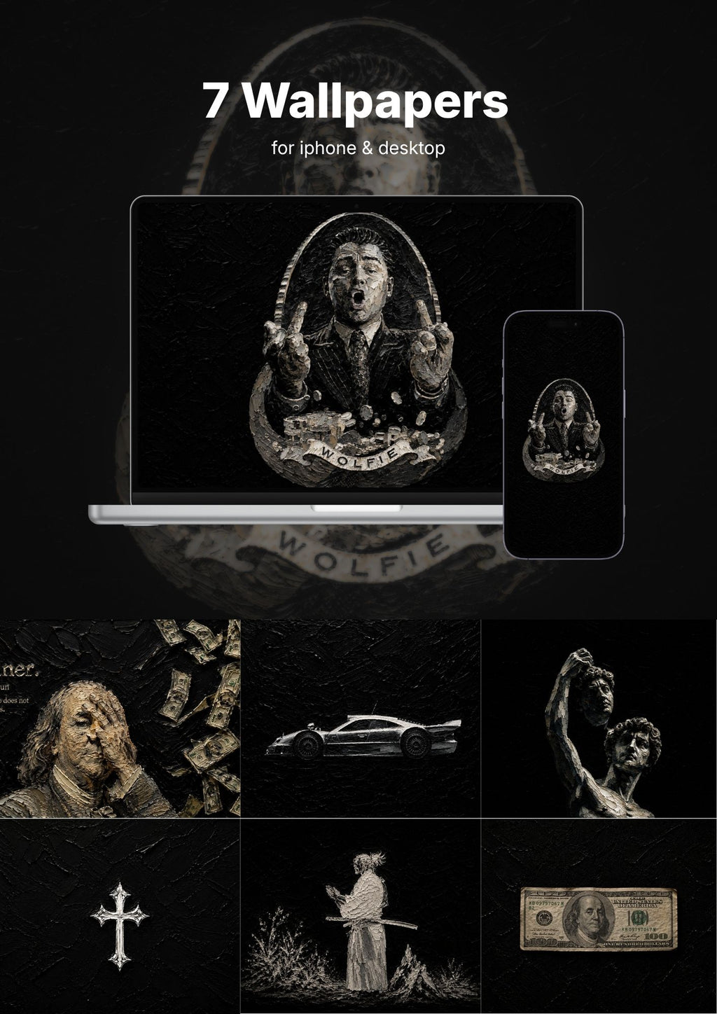 Pure Black - 7 + Wallpapers